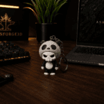 İskelet Panda Anahtarlık